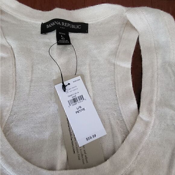 NWT BANANA Republic Women's Tank Top Suoer Soft Size Large Petite - Picture 2 of 3